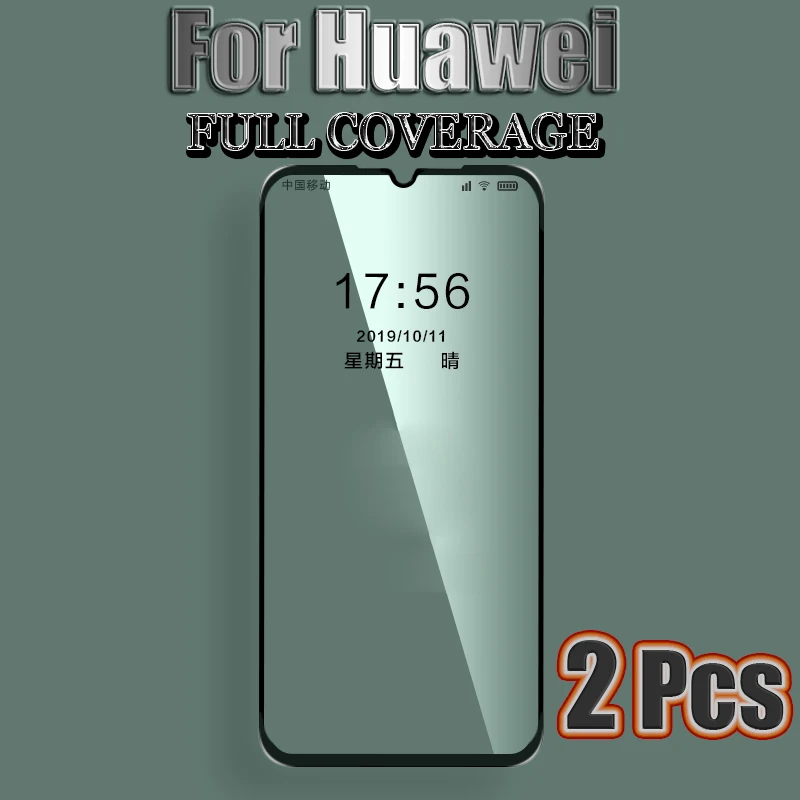 2 шт. Защита экрана для Huawei P20 Pro P9 P10 Plus закаленное стекло полное покрытие P8 P30 Lite 2016
