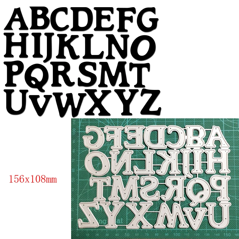 Ремесло умирает металлический Трафаретный вырубной штамп алфавит буквы цифры 2021