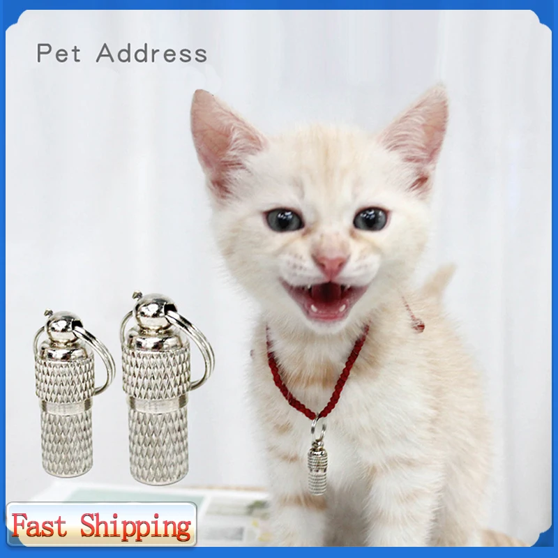 

Dog ID Tag Stainless Steel Dog Collar AntiLost Pet Nameplate For Dogs Mini Metal Pendant Cat Collar Dog Accessories Pet Supplies