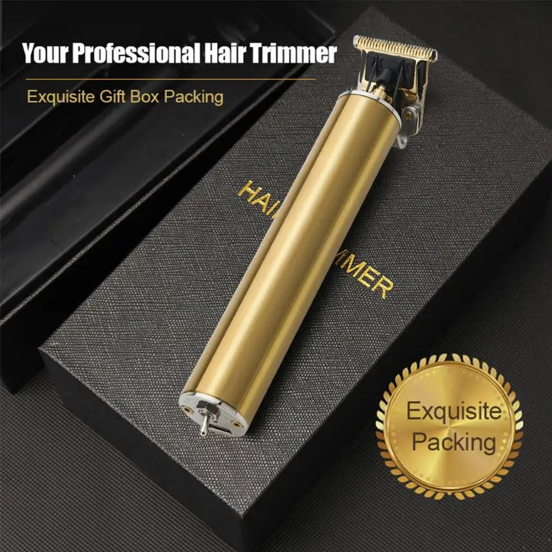 

Professional Hair Clippers Men T-Blade Beard Trimmer Barber Grooming Cordless