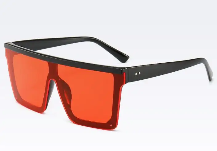 

Mannelijke Grote Zwarte Zonnebril Fashion Designer Spiegel Roze Plein Shades Mannen Zomer Rijden Bril UV400 Vrouwen Eyewear