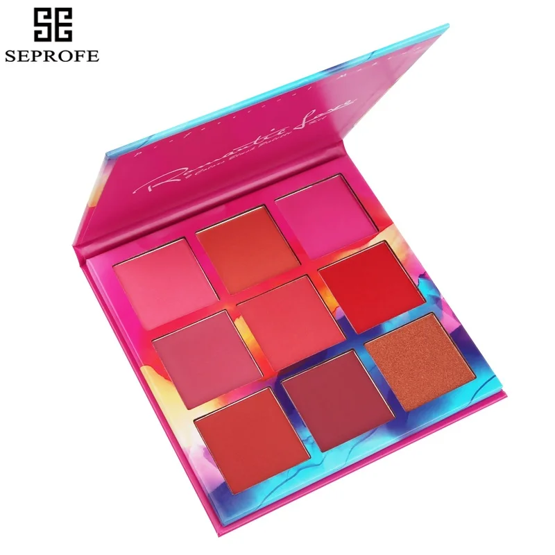 Профессиональный макияж Румяна Долгое 9 Цвета минералов порошок Ретро Face Base Bronzers