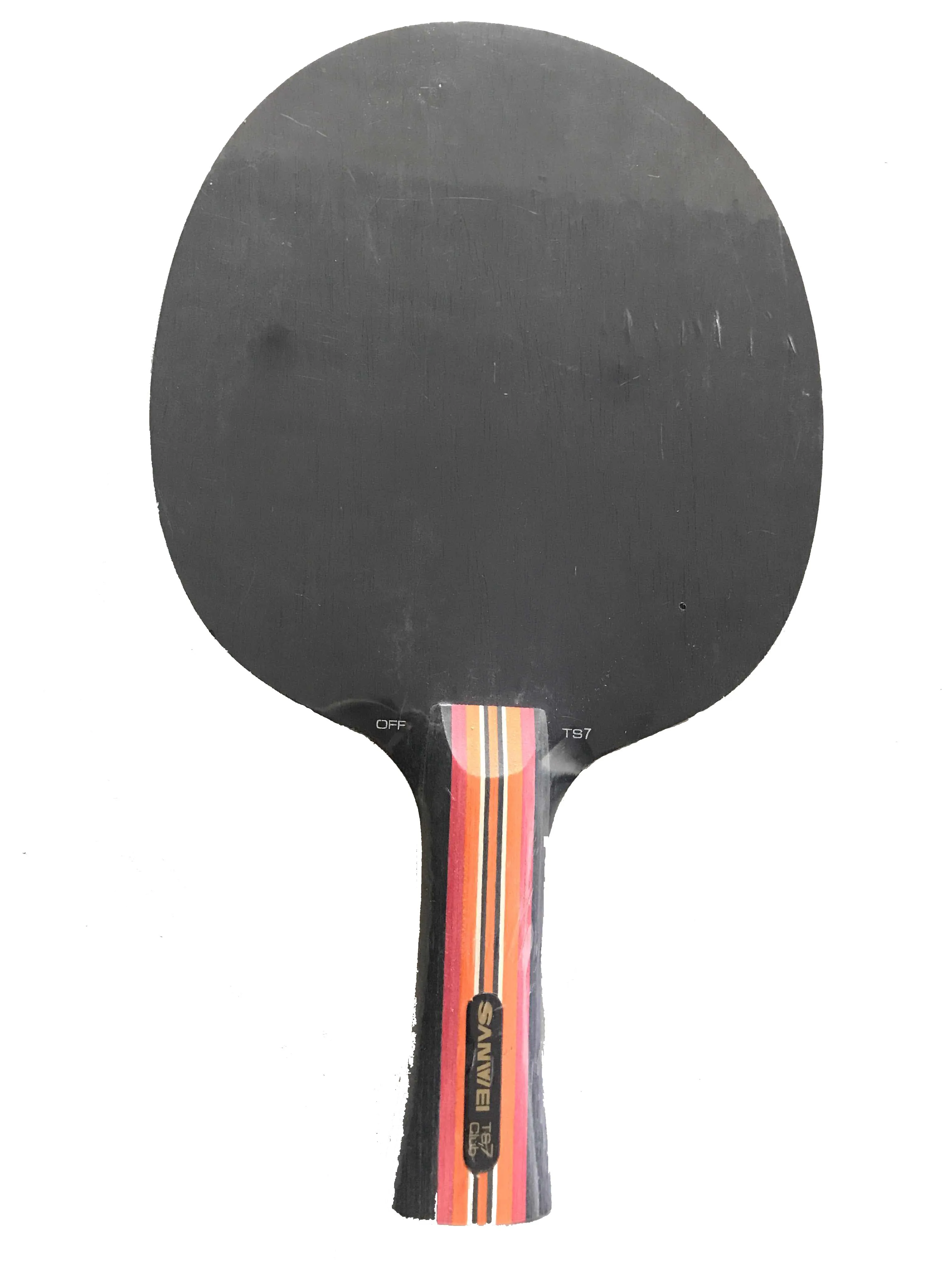 Sanwei TS7 окрашенный Ayous 5 деревянный ракетка для тенниса пинг-понга летучей мыши