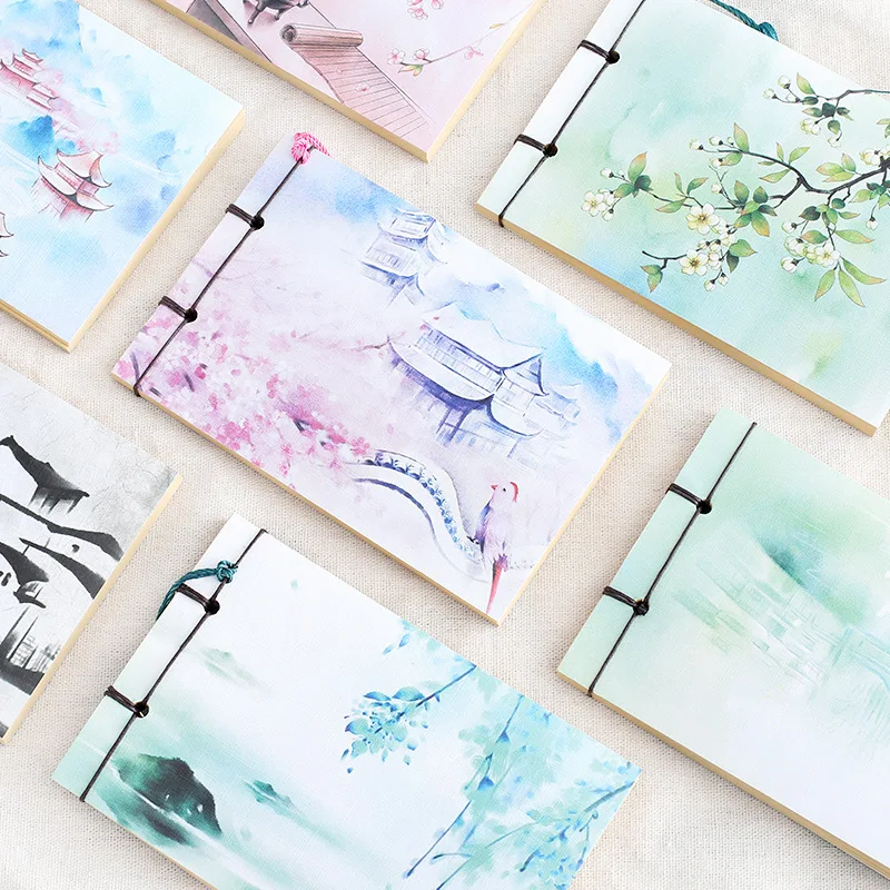 Античный блокнот ручной работы в китайском стиле с резьбой ретро креативный