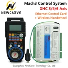 Комплект контроллеров Mach3 XHC 2 МГц Ethernet коммутационная плата 3 4 6 осей плата управления движением с беспроводным MPG подвесным маховиком WHB04B