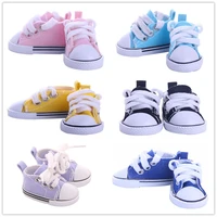 1pair 5cm 16 denim canvas cloth doll shoes for 18 inch lovely doll accessories toy