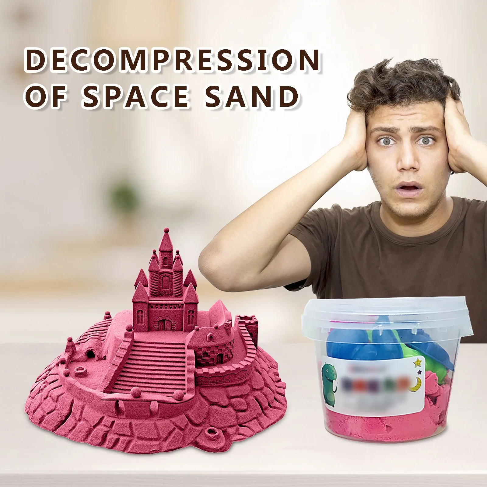 Оригинальный литейный слайм кинетика песок голубой натуральный с слаймом