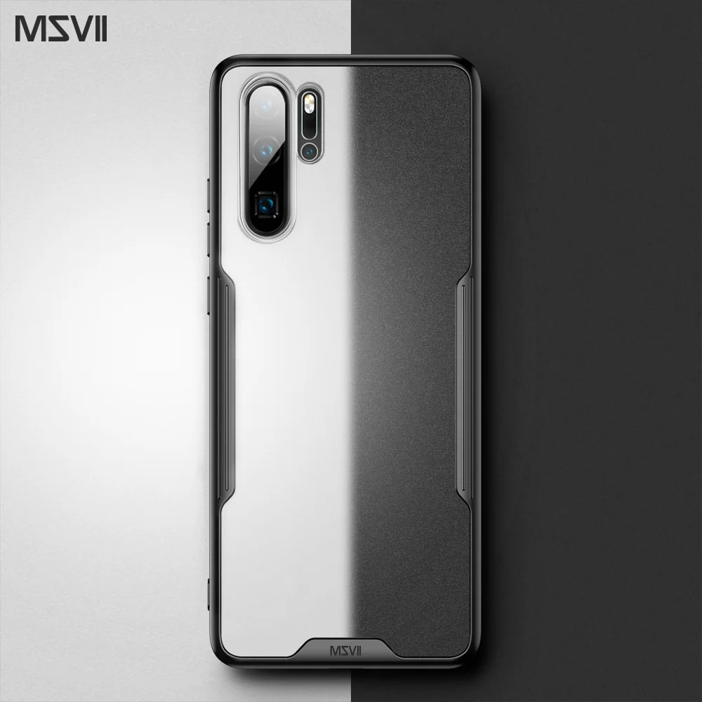 Роскошный чехол Msvii для Huawei P20 Pro прозрачный P30 силиконовый задняя крышка |
