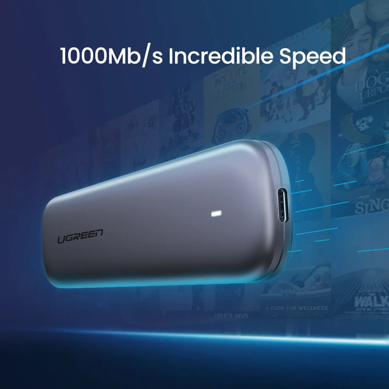 Ugreen M2 SSD чехол NVME корпус M.2 для usb type C 3,1 SSD адаптер для NVME PCIE NGFF SATA M/B Ключ SSD диск коробка M.2 SSD чехол