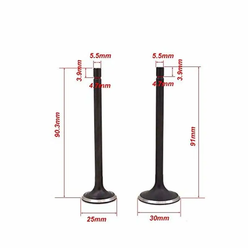 Клапан впускного выхлопного стержня двигателя мотоцикла для Honda WY125 WY 125 CB125 CB 125cc |