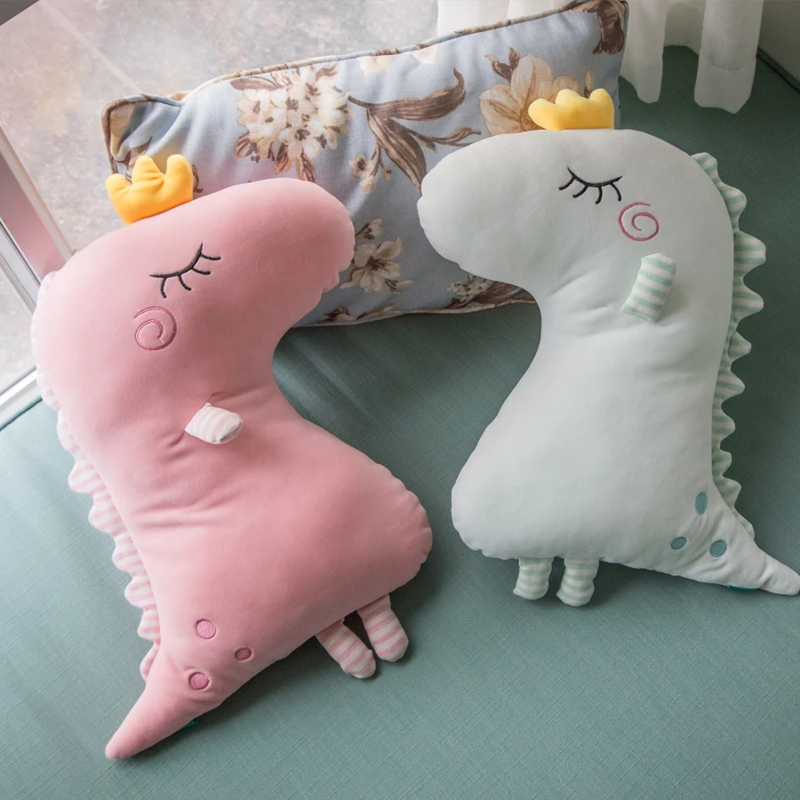 Плюшевая подушка в виде динозавра Декоративные диванные подушки для диван