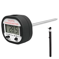 digital display probe type thermometer rapid temperature display kitchen thermometer food thermometer with pen holder for home