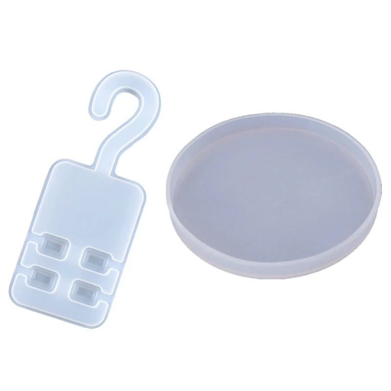 

DIY Crystal Epoxy Mold Hanger With DIY Resin Coaster Storage Box Jewelry Accessories Jewelry Molds
