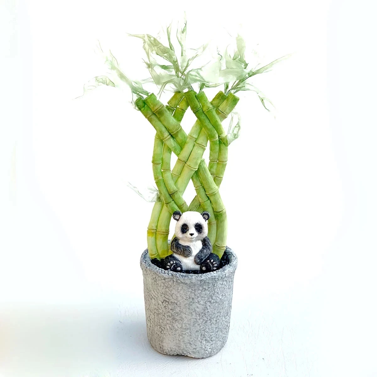 Силиконовая форма KUXSE в виде панды из бамбука инструмент для украшения торта