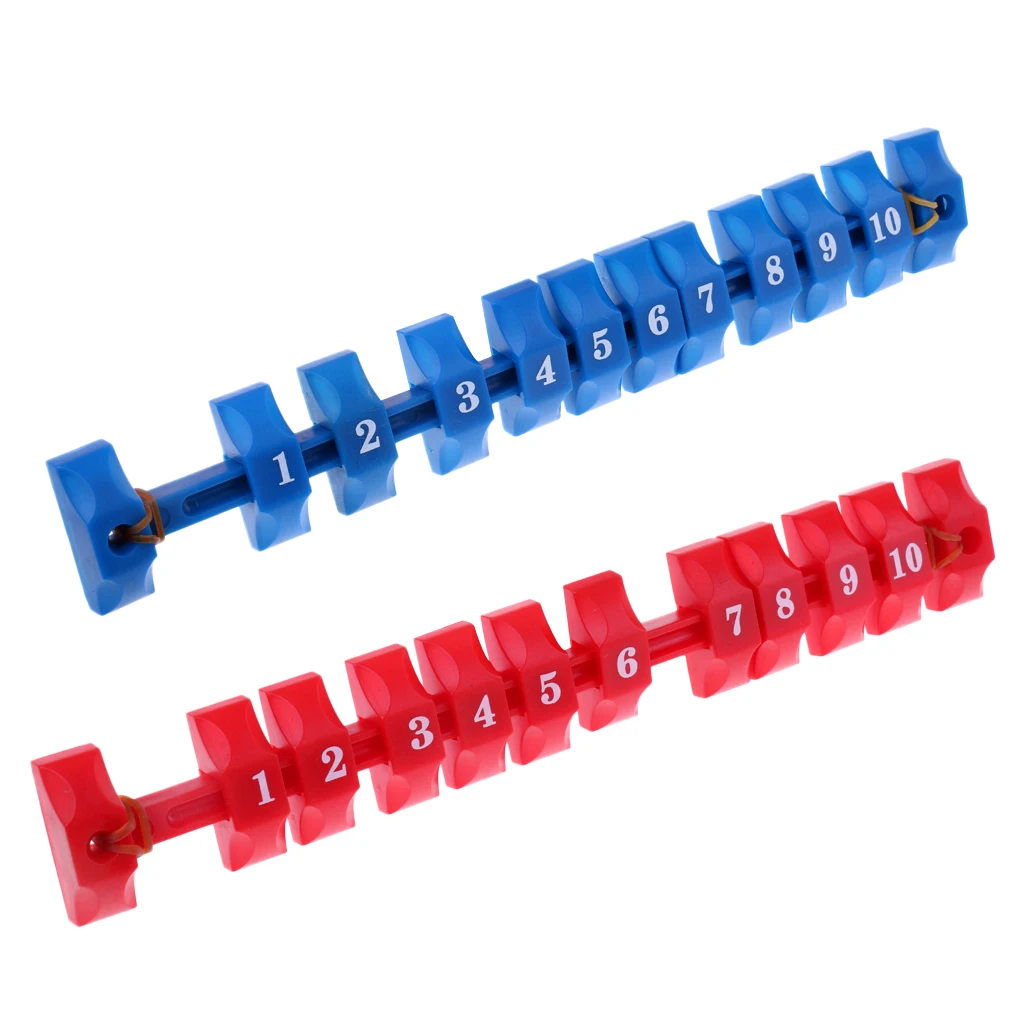 

Lot 2 Red + Blue Foosball Soccer Table Football Counter Scoring Units Marker