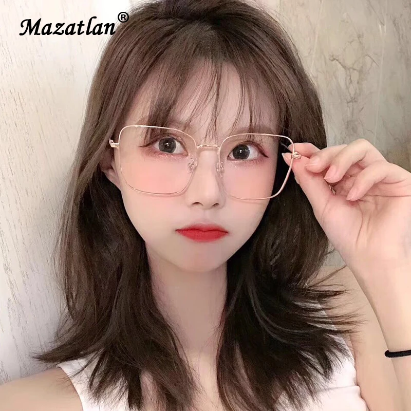 Ультралегкие анти голубые очки оправа Женские Мужские квадратные металлические