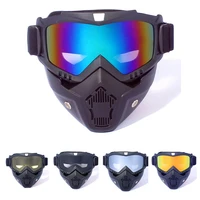 retro mask goggles rider equipped with cross country motorcycle windbreak and sand riding goggles
