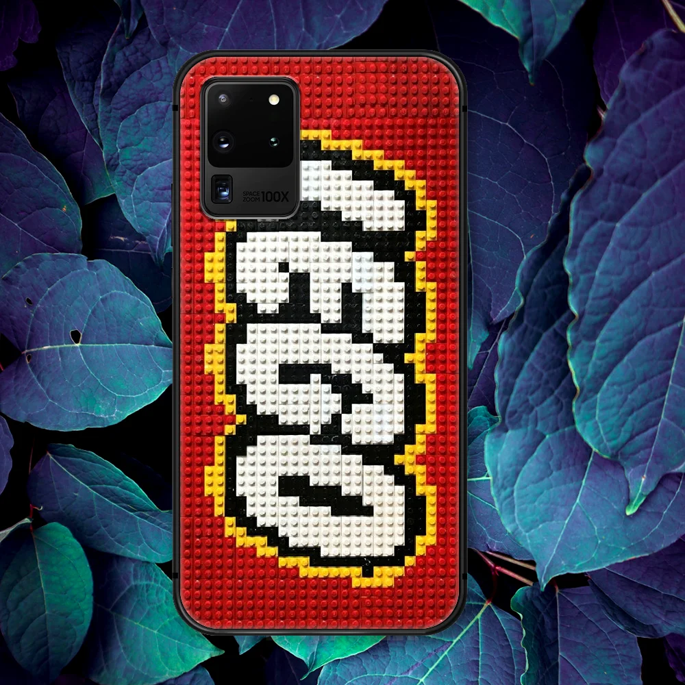 

Logos Toy Brand Phone Case For Samsung Galaxy Note S 8 9 10 20 Plus E Lite Uitra black Hoesjes Tpu Shell Painting Cover Luxury