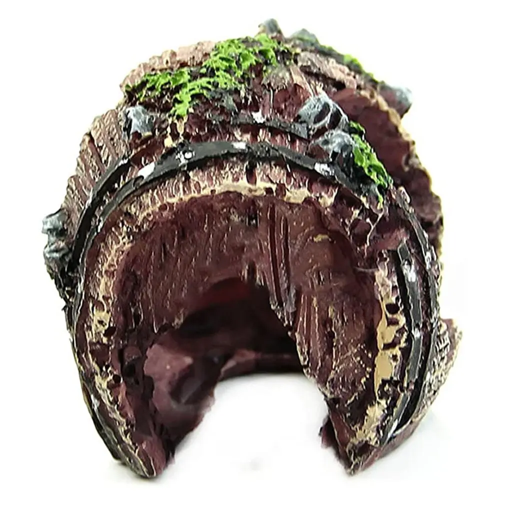 

Simulation Of Aquatic Plants And Wooden Barrel Fish Tank Landscaping Decoration Fish Tank Landscaping Decoration