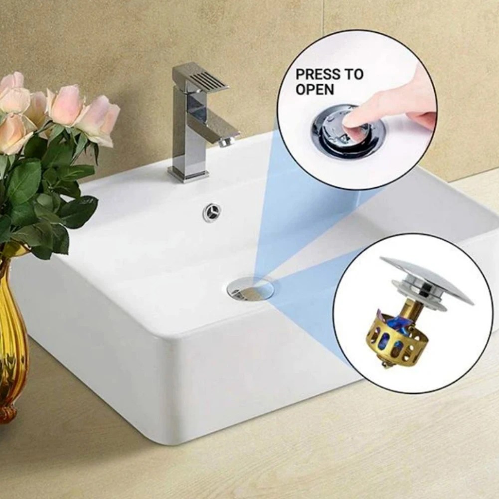 

Anti-Fouling Bounce Drain Filter Washable Explosion-proof 2-In-1 Bathtub Wash