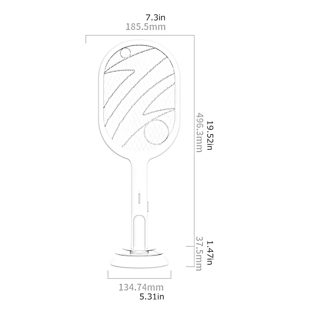 

Multifunctional Electric Shock Type Mosquito Killing Lamp Handheld Racket Killer Garden Pest Bug Fly Mosquito Zapper