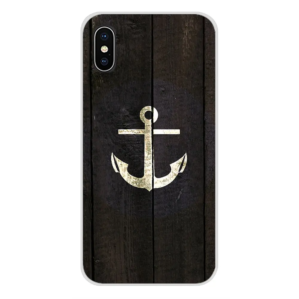 For Huawei Mate Honor 5X 6X 7 7A 7C 8 9 10 8C 8X 20 30 Lite Pro Gold Wood Grain Infinity Anchor Accessories Phone Cases Covers | Мобильные