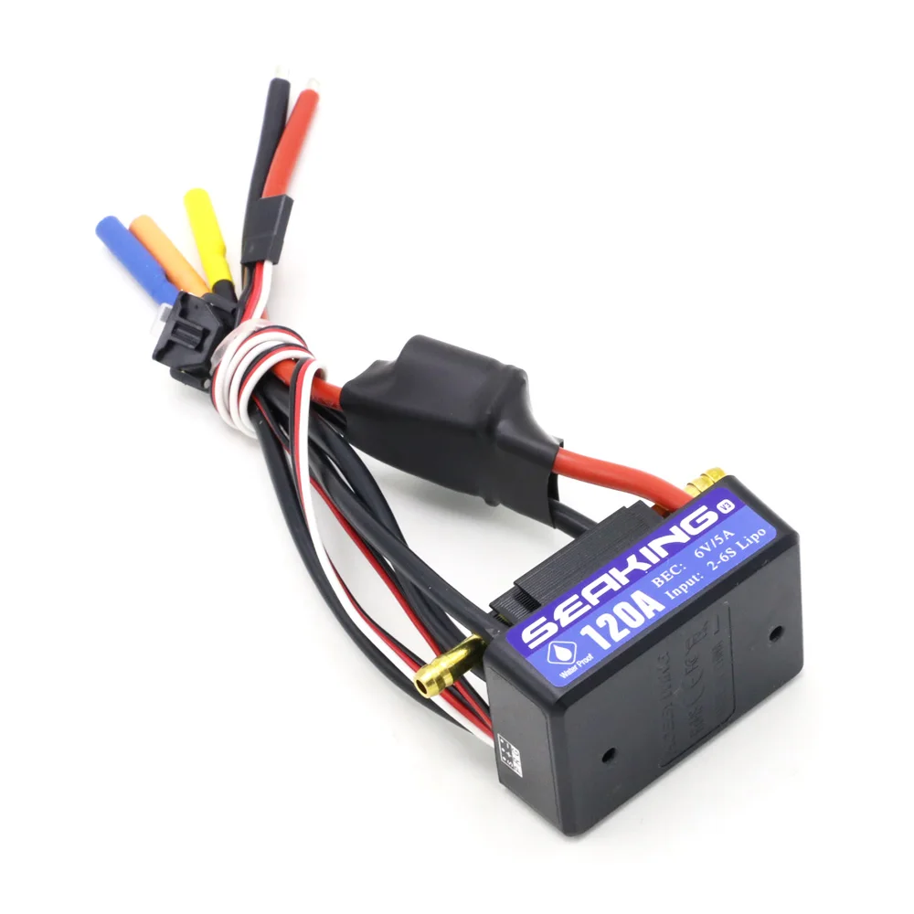 Электронный регулятор скорости Hobbywing 2 6S Seaking 120A V3 ESC для радиоуправляемых