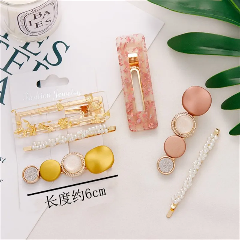 Заколка для волос с жемчужинами 3 шт./комплект |