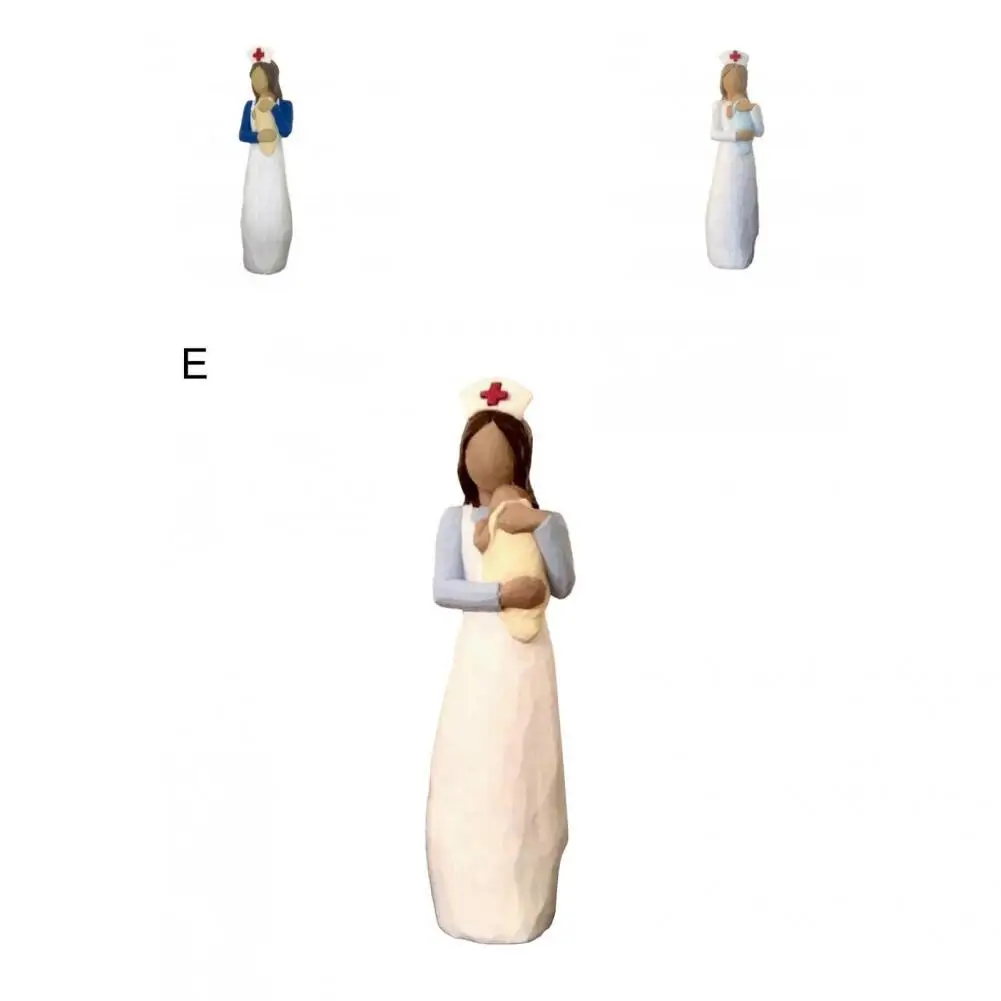 

Миниатюрная Красивая лечебная статуя медсестры ангела полимерная статуя медсестры декоративная для стола