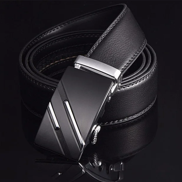

2021 Free Shipping Men's Fashion Genuine Leather Belts For Men High Quality Metal Automatic Buckle Strap Famous Brand Belt