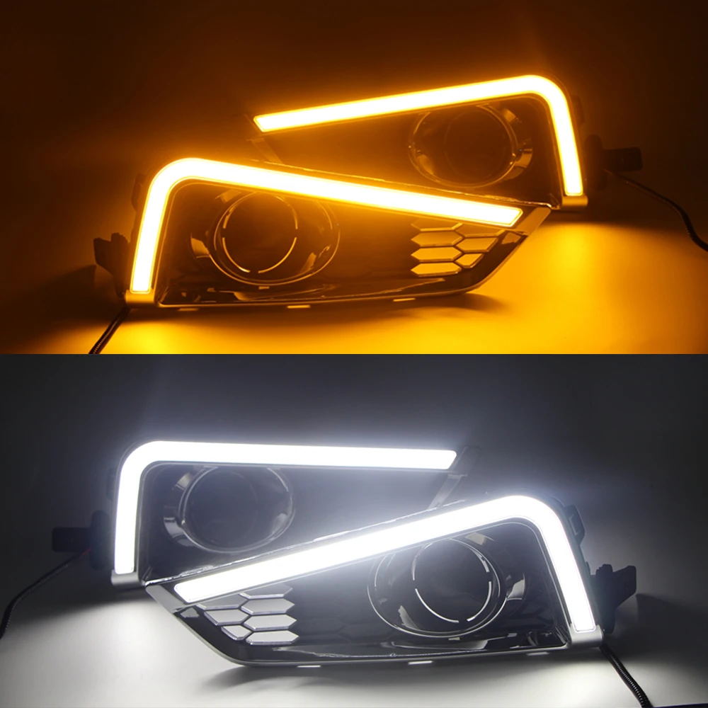 CSCSNL 2 шт Автомобильный светодиодный дневной светильник LED DRL для Honda City 2015 2016 с