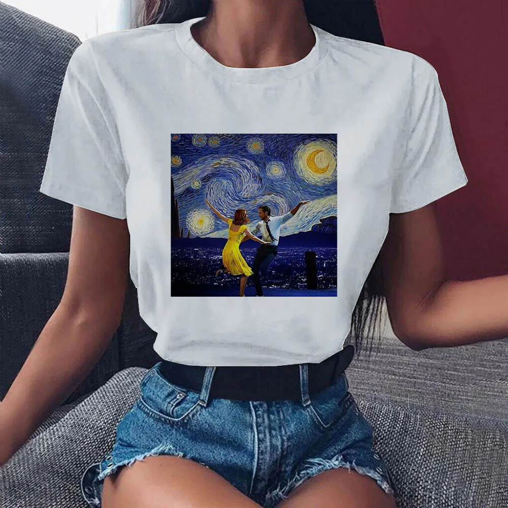 

2022 Tshirt Streetwear Women Abstract Graphic T-shirt Oversize Femme Tops O-neck White Base Tees Funny Girls 90s Tshirt Xxxl