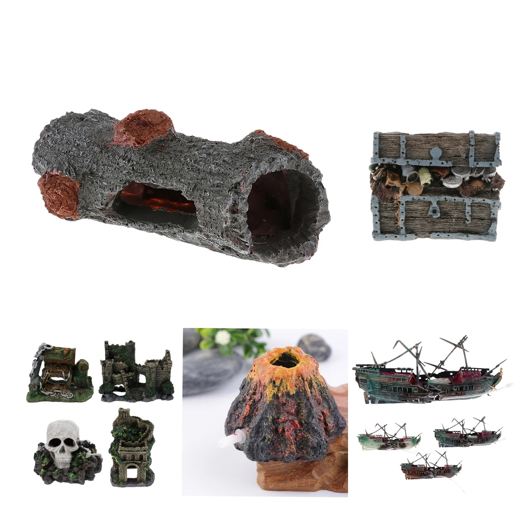 

Aquarium Fish Tank Resin Ornament Artifical Water Landscaping Decoration Craft