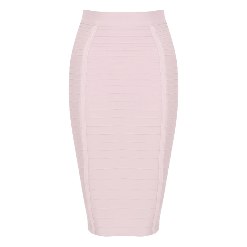 Женская обтягивающая юбка до колен с молнией сзади красного синего цвета