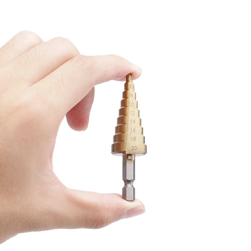 Профессиональное ступенчатое сверло из быстрорежущей стали 4-20 мм 4-12 |