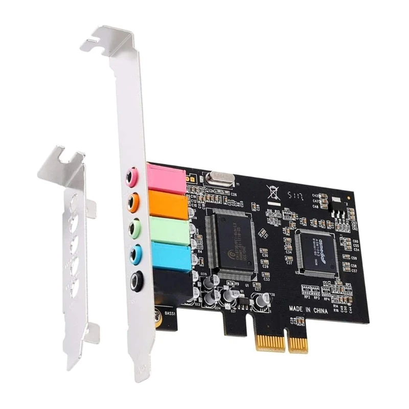 Звуковая карта PCIE 6-канальная звуковая CMI8738 чип Pci-e 5 1 со стереоэффектом 32/64 бит для