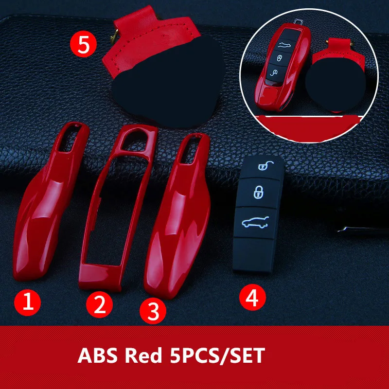 5 шт. Автомобильный Дистанционный ключ чехол кейс для брелока набор Porsche Panamera Spyder