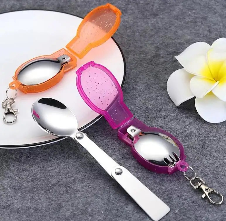 Складная ложка и вилка из нержавеющей стали | Дом сад