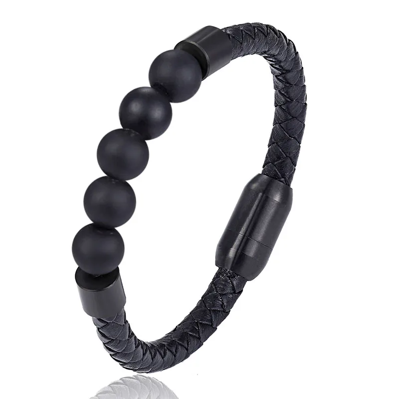 Браслеты из натурального камня плетеный браслет натуральной кожи женский