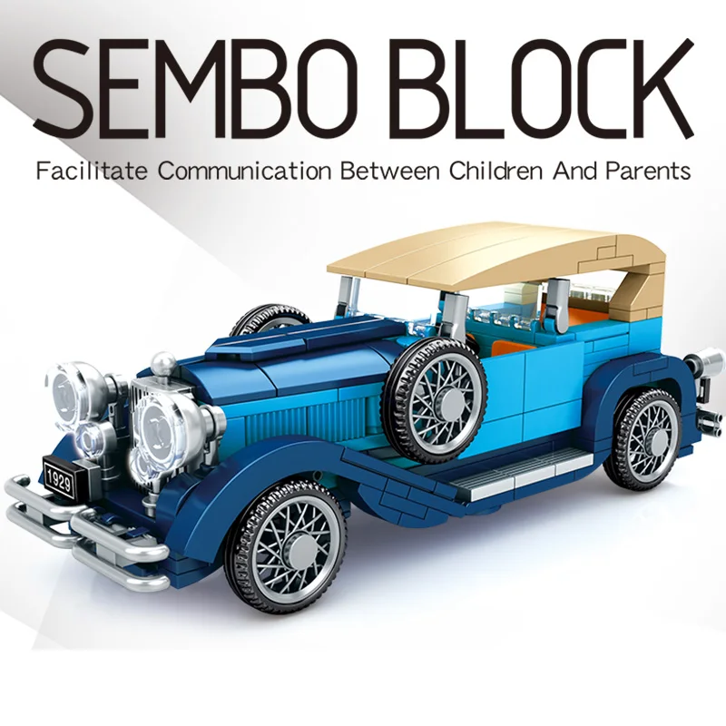 

SEMBO MOC Creator Technical Technique Eldorado Retro Classic Car Building Blocks Model Children kit Toys Boys Kids Birthday Gift