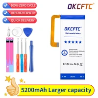 new original okcftc battery bl268 for lenovo zuk z2 5200mah mobile phone replacement high quality batteries with tools gifts