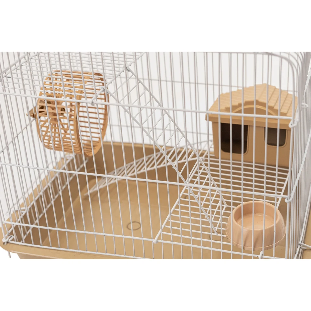 Клетка &quotPetTails&quot серия &quotРокки&quot №2 шаг прута 10 мм для грызунов 2 этажа с