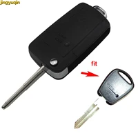 jingyuqin 1 button car key shell key case for hyundai null uncut blade fob car accessories