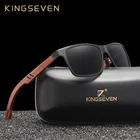 Солнцезащитные очки мужские и женские KINGSEVEN, деревянные поляризационные очки ручной работы с зеркальными линзами, очки для вождения
