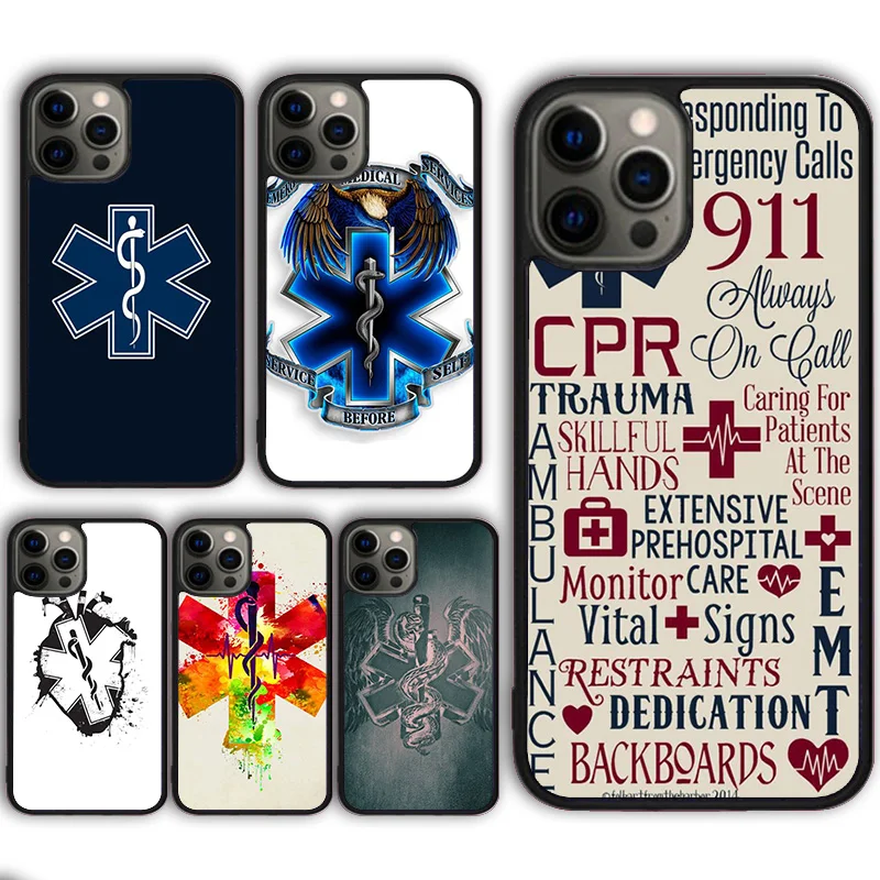 Медицинский спасательный телефонный чехол EMT EMS, чехол для iPhone 13 14 11 12 Mini Pro Max XR XS 6 7 8 Plus SE2020 Samsung Galaxy S21 S22 Ultra