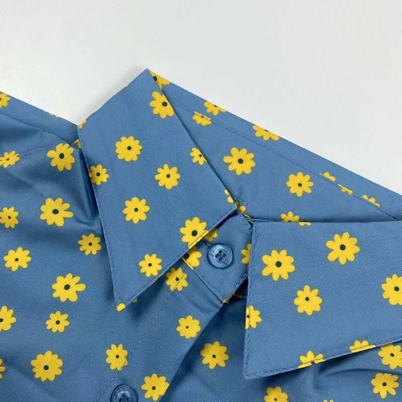 

Harajuku Shirts Women Floral Top Summer Short Sleeve Cardigans Plus Size Button Up Beautiful Blouses Korean Fashion 2021