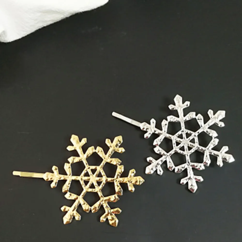 Аксессуары для волос украшения женщин девушек невесты снежинки серебряные