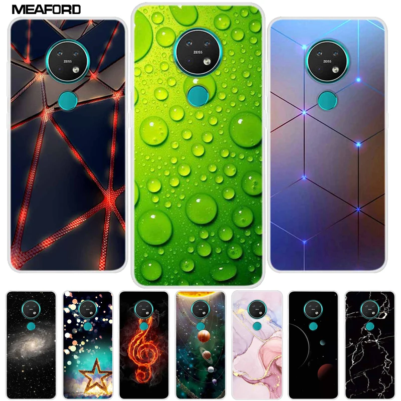 Фото Чехол для Nokia 7,2 6,2 C30 C20, прозрачная Мягкая силиконовая задняя крышка из ТПУ для Nokia 6,2, чехлы для телефонов, бампер, крышка NokiaC30 C20 Para №1
