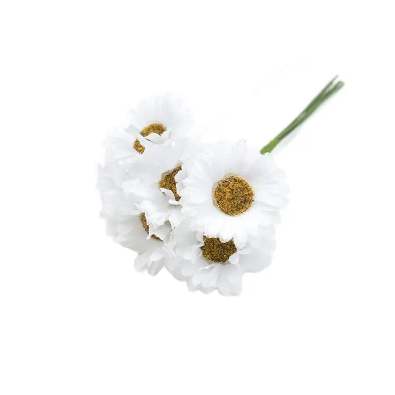 6 шт./лот мини шелковая Маргаритка искусственный цветок букет свадебное