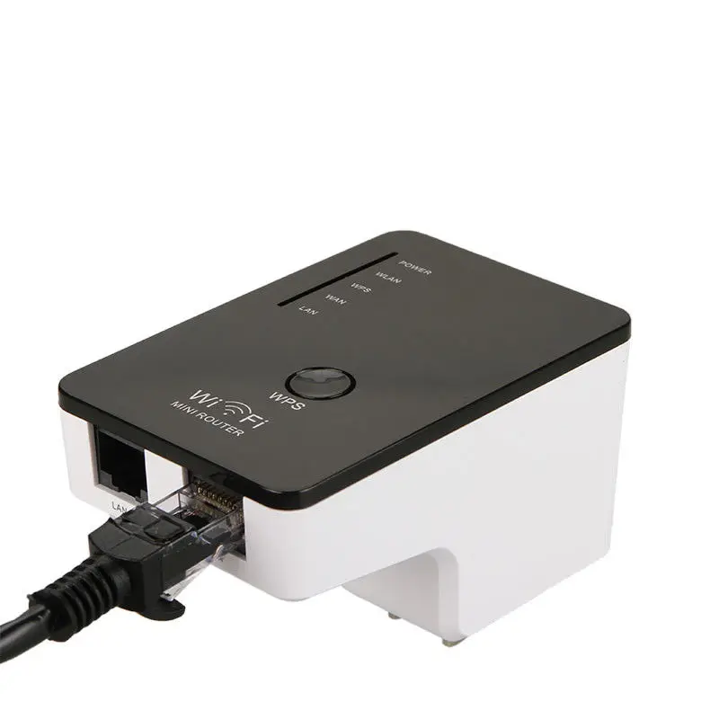 

Wireless Wifi Mini Router AP Long Range Repeater Booster Amplifier LAN Client Bridge IEEE 802.11b/g/n 300Mbps US/UK Wall Plug